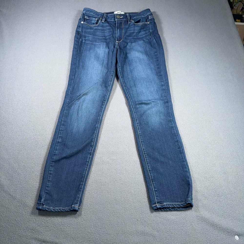 PAIGE‎ Hoxton Ankle Skinny Jeans Womens 25 Blue Stretch Denim Mid Rise 26x27